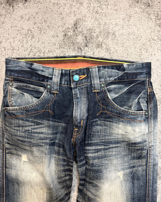 EDWIN XVS "RUSTLINE FADE RIDER" DENIM