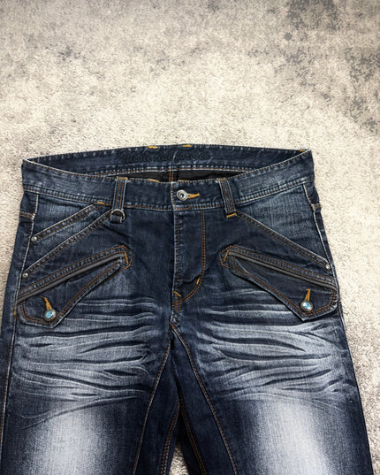 NICOLE CLUB "TWIN ZIP" DENIM (M)