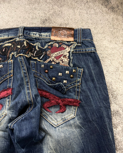 RED PEPPER X ED HARDY "REBEL FLAME" DENIM