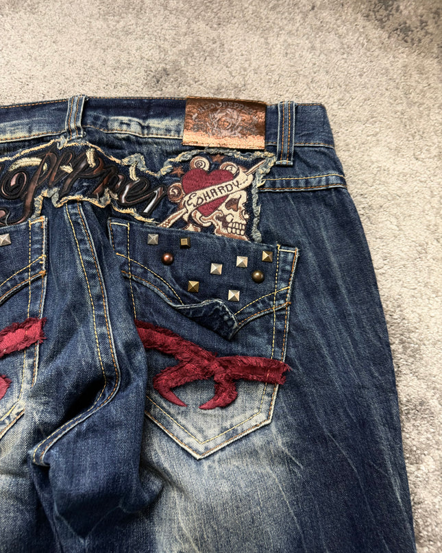 RED PEPPER X ED HARDY "REBEL FLAME" DENIM