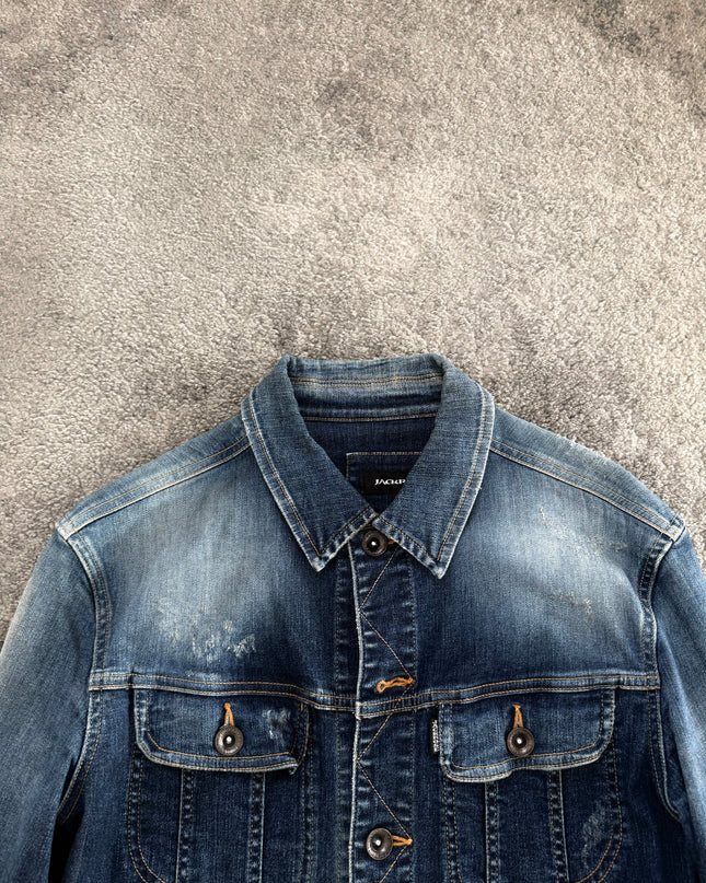 JACKROSE "MIDNIGHT FADE 2" DENIM JACKET (S-M)