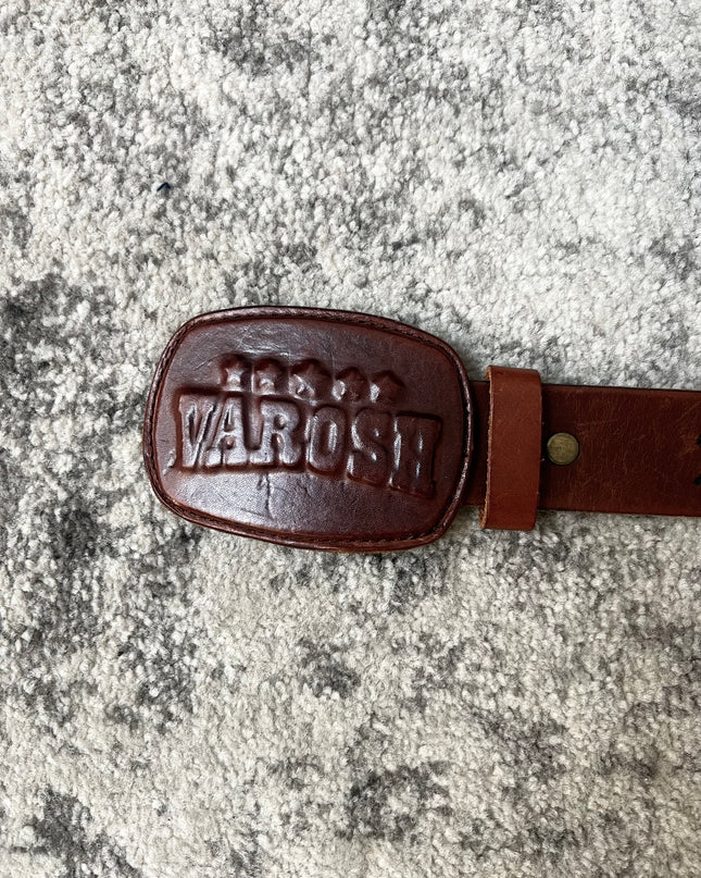 VAROSH EMBOSSED LEATHER BELT
