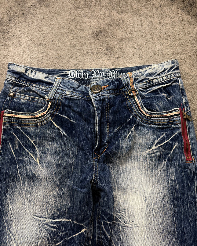 BLOW BY BLUE "CRIMSON LINE" DENIM