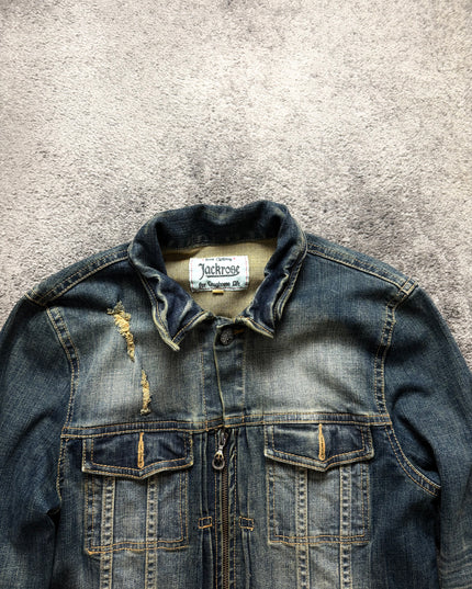 JACKROSE "DISTRESSED REBEL" DENIM JACKET