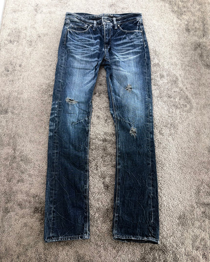 FUGA "DISTRESSED SLIM FADE" DENIM
