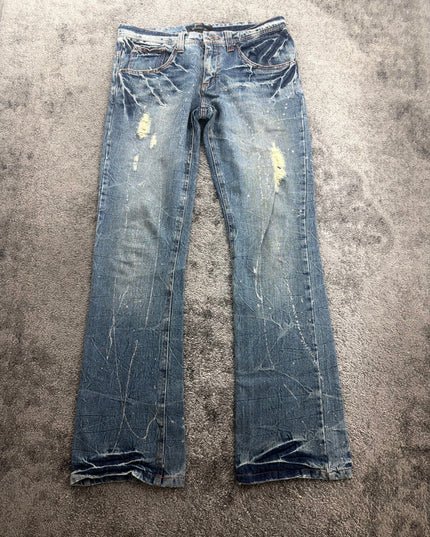 PLACE PLANS "PAINT SCAR" DENIM (S-M)