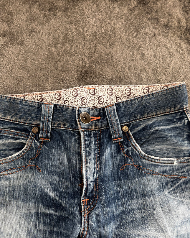BLUE TRIP "LIGHTNING FADE VEINS" DENIM (S-M)