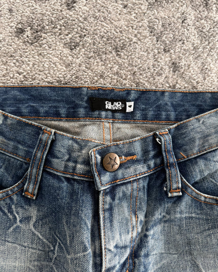 GLAD NEWS "CRASH DISTRESS" DENIM (M)