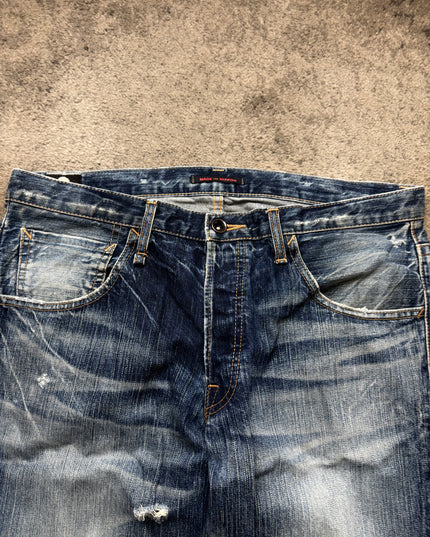 BLUE WAY "ASH FADE" DENIM