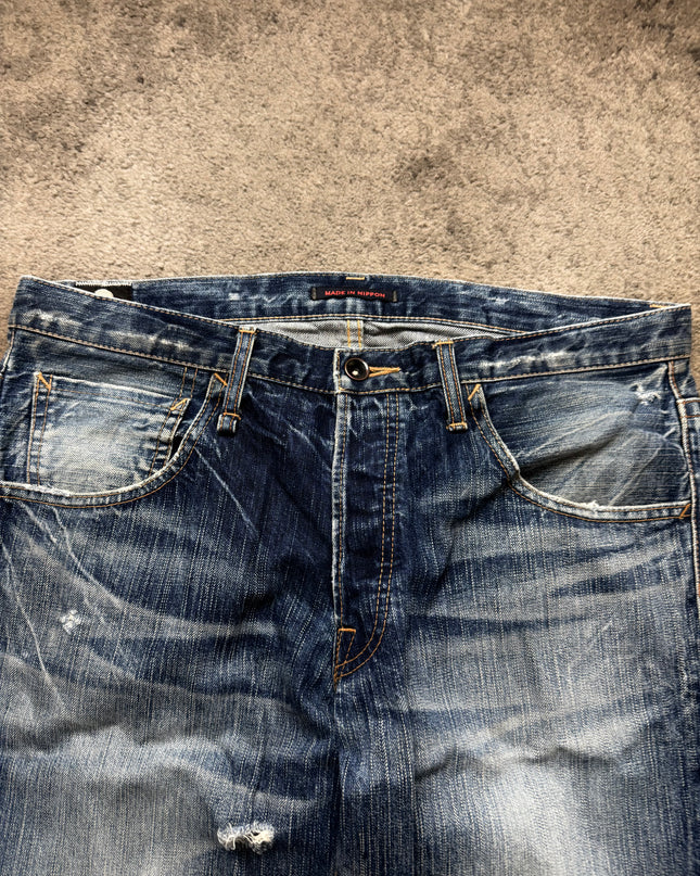 BLUE WAY "ASH FADE" DENIM