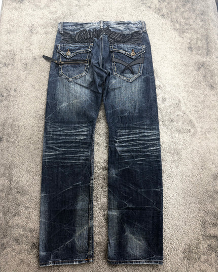 ORIRIN "GHOST FADE" WHISKERED DENIM (M)