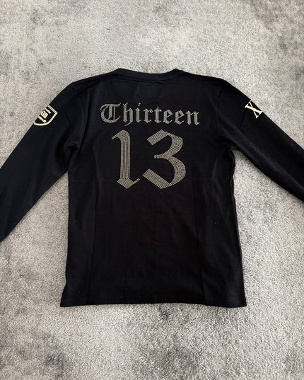 THIRTEEN JAPAN "GOTHIC SCRIPT" LONGSLEEVE (S-M)