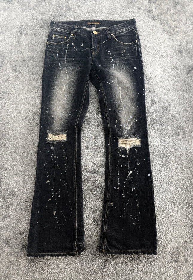 ANGELICA ROSES "PAINTED NOIR" DENIM (M)