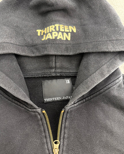 THIRTEEN JAPAN "XIII REBIRTH" ZIP HOODIE (S)