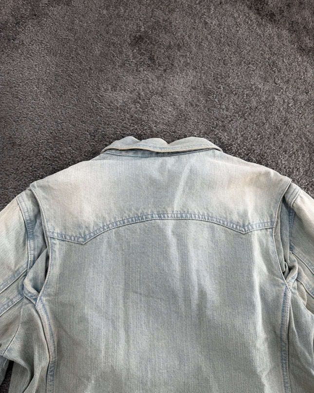 SEMANTIC DESIGN "ICE FADE RIDER" DENIM JACKET (M)