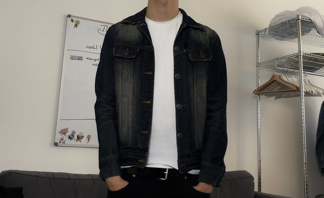 JACKROSE "INDIGO SHADOW" DENIM JACKET (S-M)