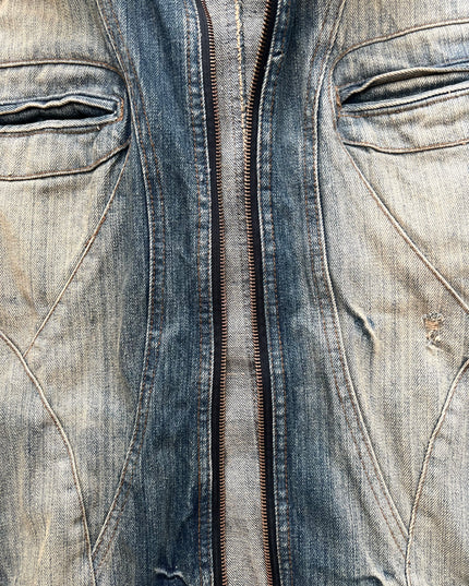 CASVA "REBEL FUR" DENIM JACKET