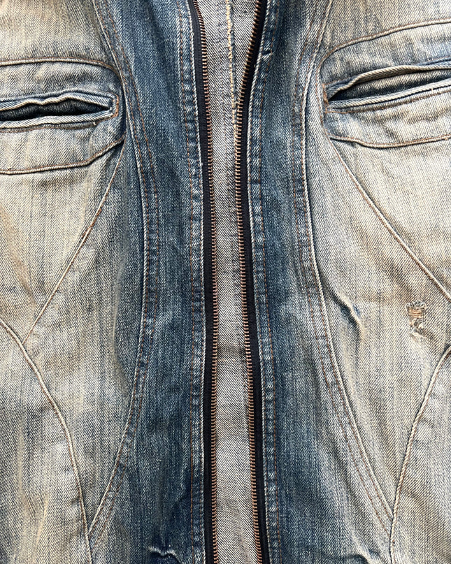 CASVA "REBEL FUR" DENIM JACKET