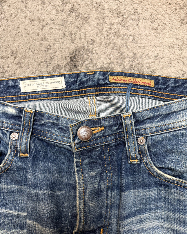 ADRIANO GOLDSCHMIED "PAINT-STAINED" DENIM