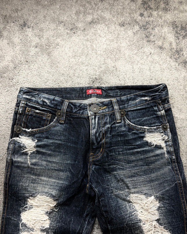 MARAXIA "SHREDDED NIGHT" DENIM (S-M)