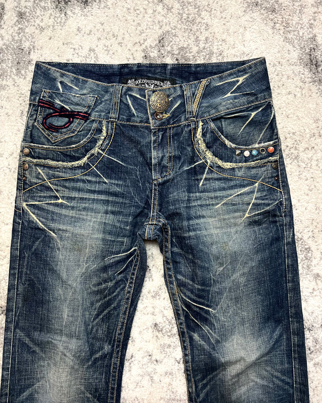 RED PEPPER HEAVY WASH DENIM 