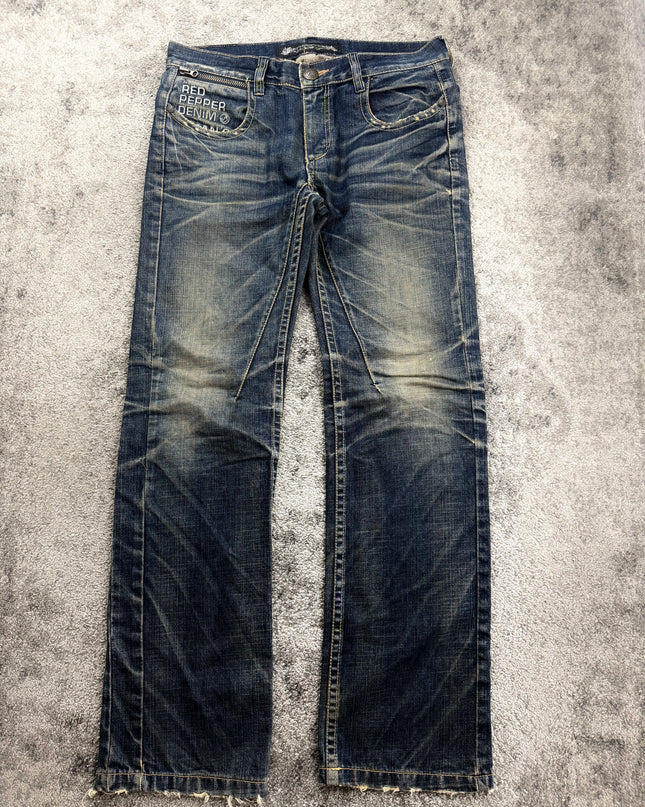 RED PEPPER "UTILITY ZIP" DENIM (M-L)