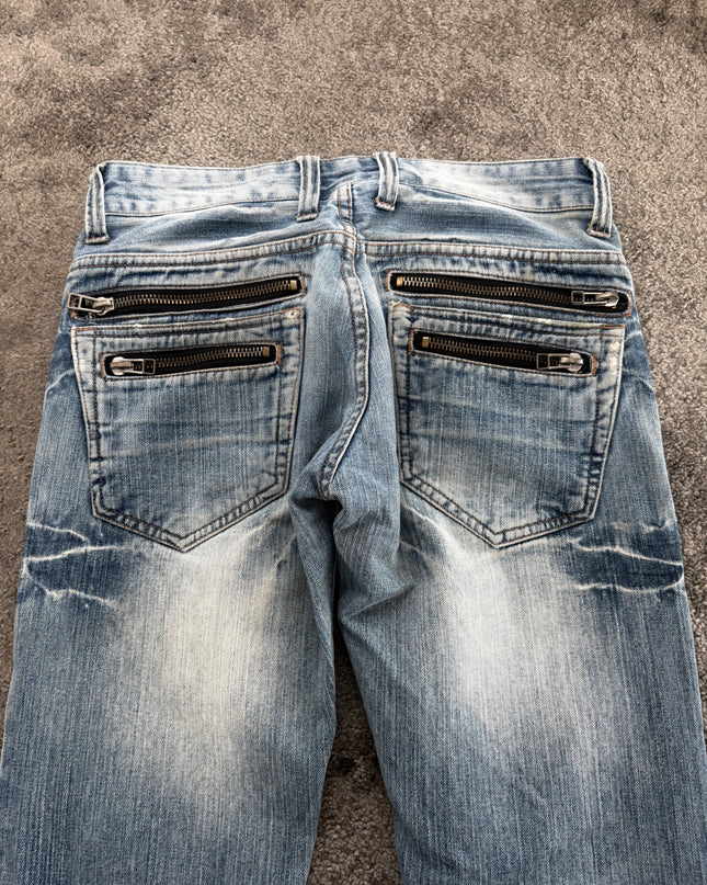ROOT THREE "BLEACHED MIRAGE" DENIM (S-M)