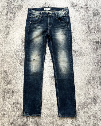 COOK JEANS "TWILIGHT SCAR" SLIM FIT DENIM