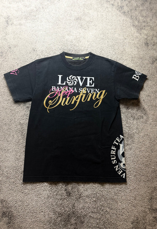 BANANA SEVEN "KEEP SURFING" TEE (S-M)