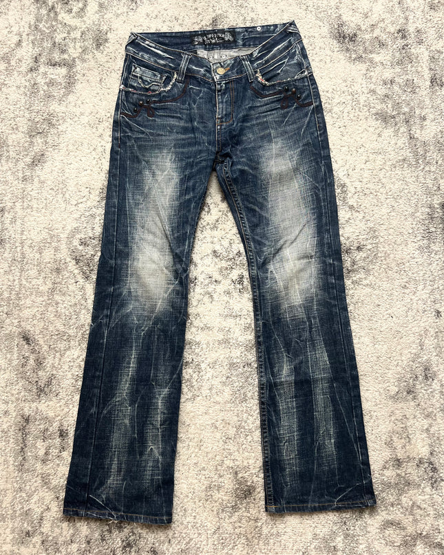 RED PEPPER HEAVY WASH FLARE DENIM 