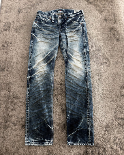 BLUE WAY "MARBLE FADE LINES" DENIM