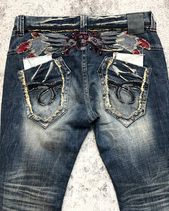 RED PEPPER SKULL &amp; SKITCHES DENIM