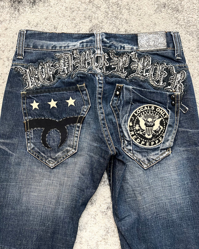 RED PEPPER TWO-TONE DENIM