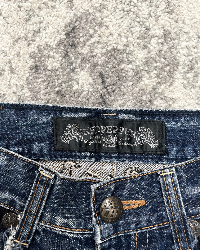 RED PEPPER TWO-TONE DENIM