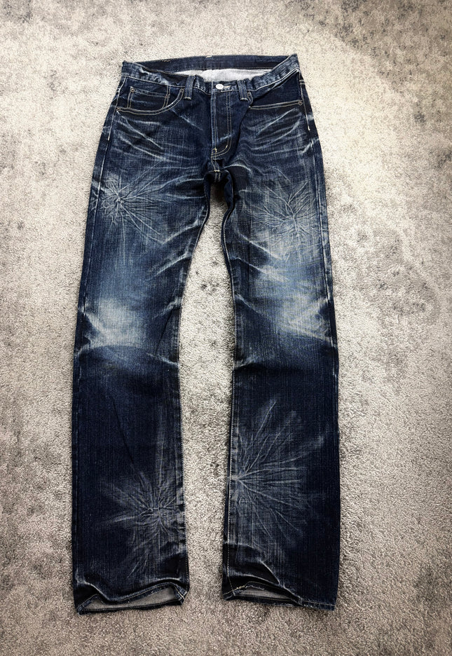 TAKEO KIKUCHI "INDIGO STARBURST" DENIM (S)