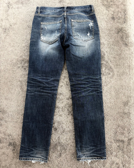 COOK JEANS "RIPPED SMOKE" DENIM (S-M)