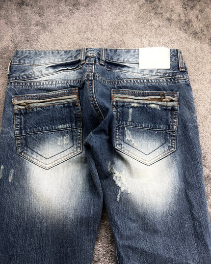 URBAN CRAFT "DESTROYED FADE" DENIM (M)