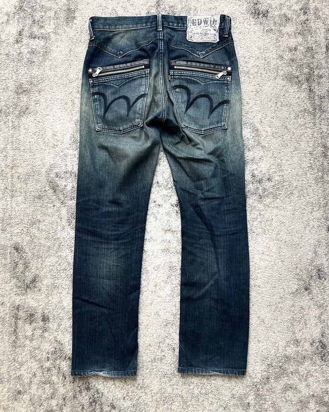 EDWIN XV "ZIPPER ARC" DENIM