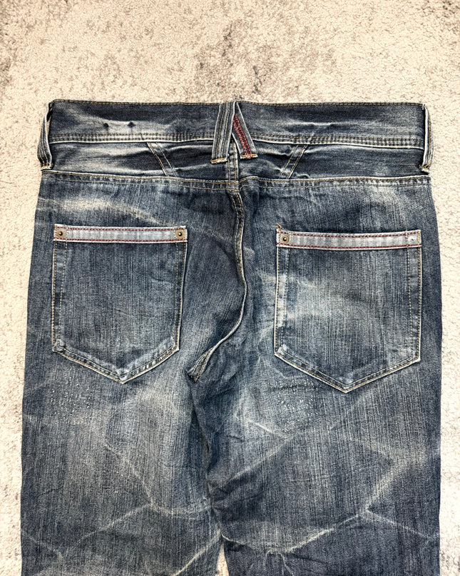 SUPERUBIS "FRACTURED" DENIM