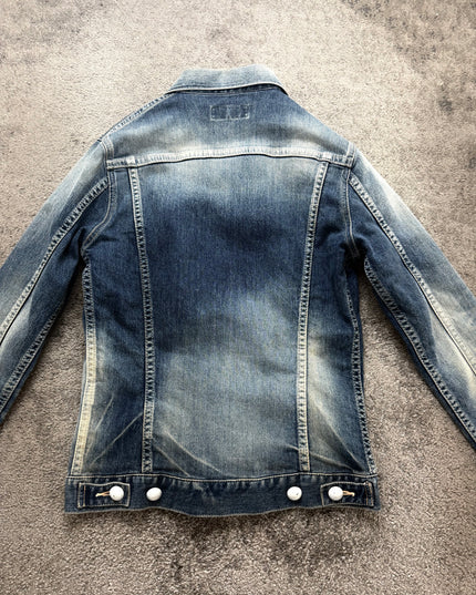 VANQUISH "CONTRAST FADE" DENIM JACKET (S-M)