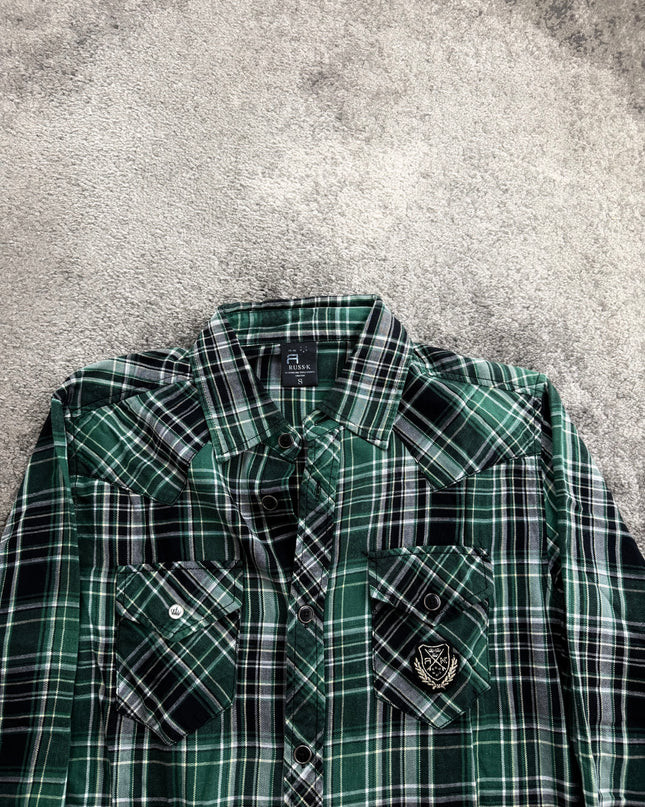 RUSS K "EMERALD CHECK" FLANNEL (S-M)