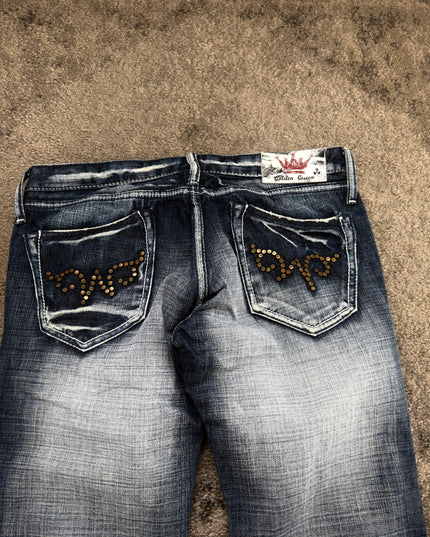 GOLDEN QUEEN "SILVER DUST FADE" DENIM