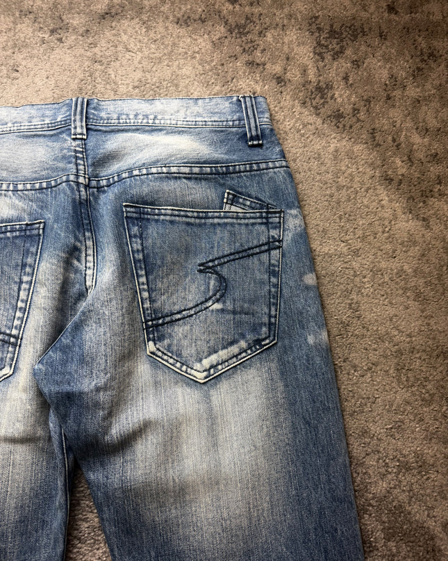SEMANTIC DESIGN "CROSSFADE FLARE" DENIM (M)