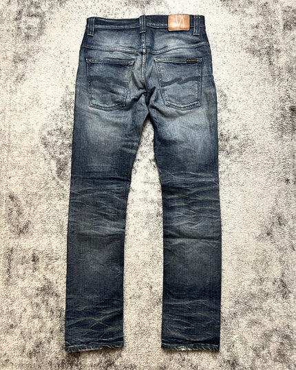 NUDIE JEANS "DEAD SOUL INDIGO" SLIM FIT DENIM