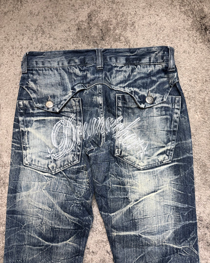 DOUBLEFOCUS "FRACTURED TIME" DENIM