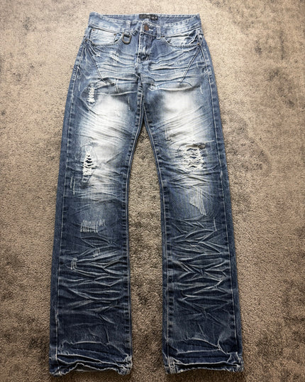 DIVINE "WRINKLE DISTRESS" DENIM (S)