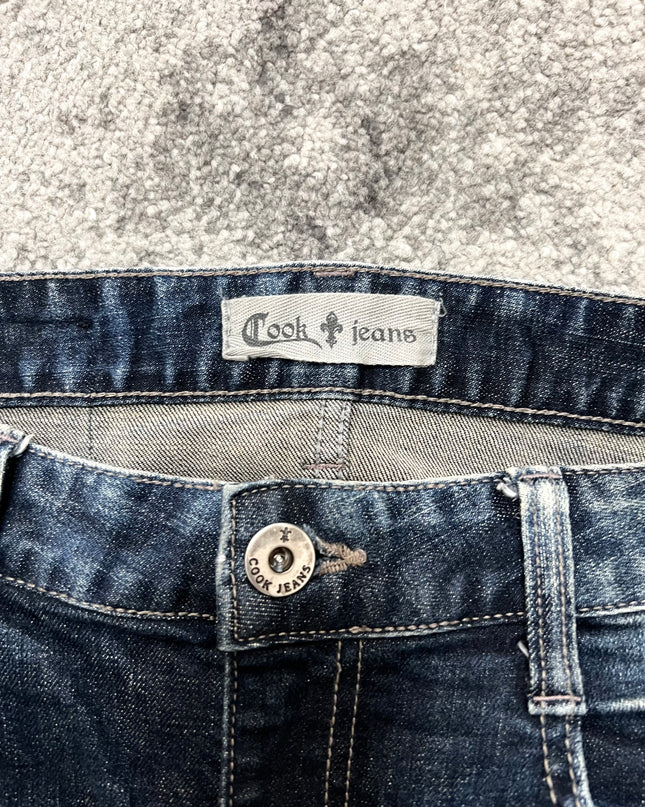 COOK JEANS "BLEACHED MARKS" SLIM FIT DENIM