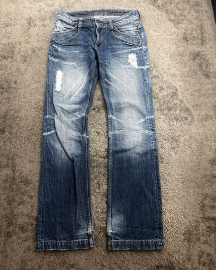 NICOLE CLUB "DISTRESSED FADE" DENIM (M)