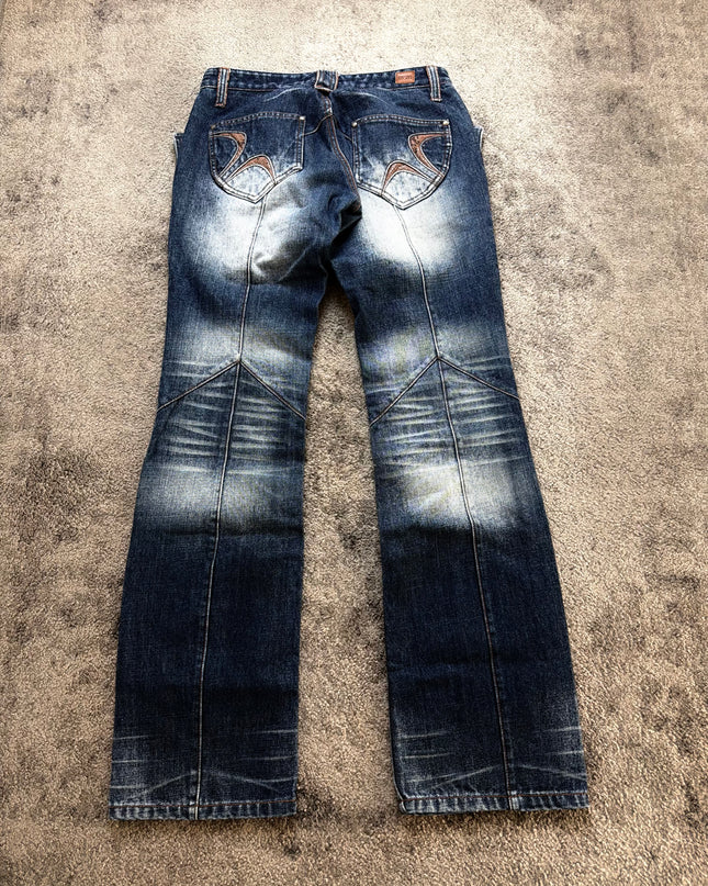 NICOLE CLUB "DISTORTED FADE" DENIM