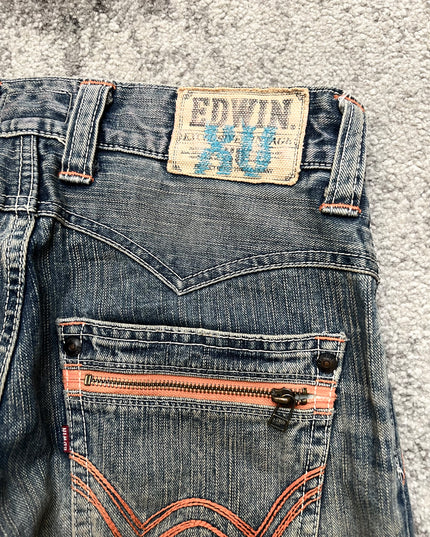 EDWIN XV "NEON RUST" DENIM